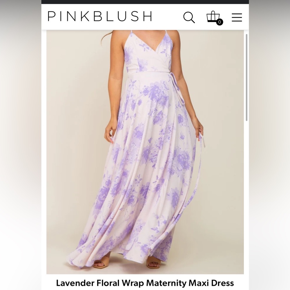 Pink Blush maternity dress